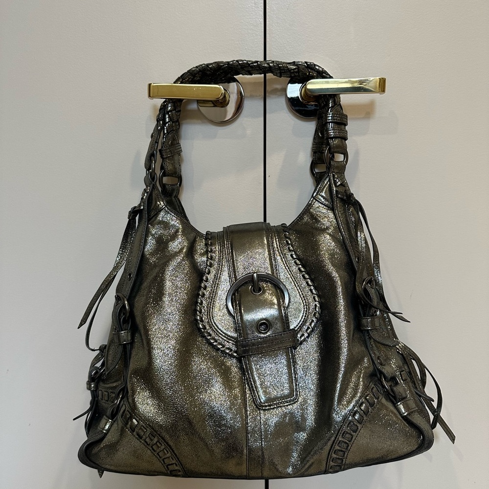 RARE, VINTAGE, LIMITED EDITION Coach Madison metallic leather Annie bag